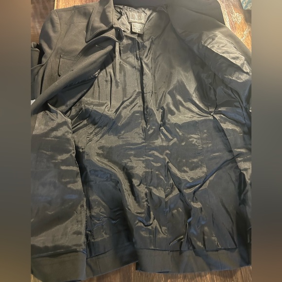 International Concepts Black Jacket with belt size 2 (size small in women’s) - Picture 7 of 7